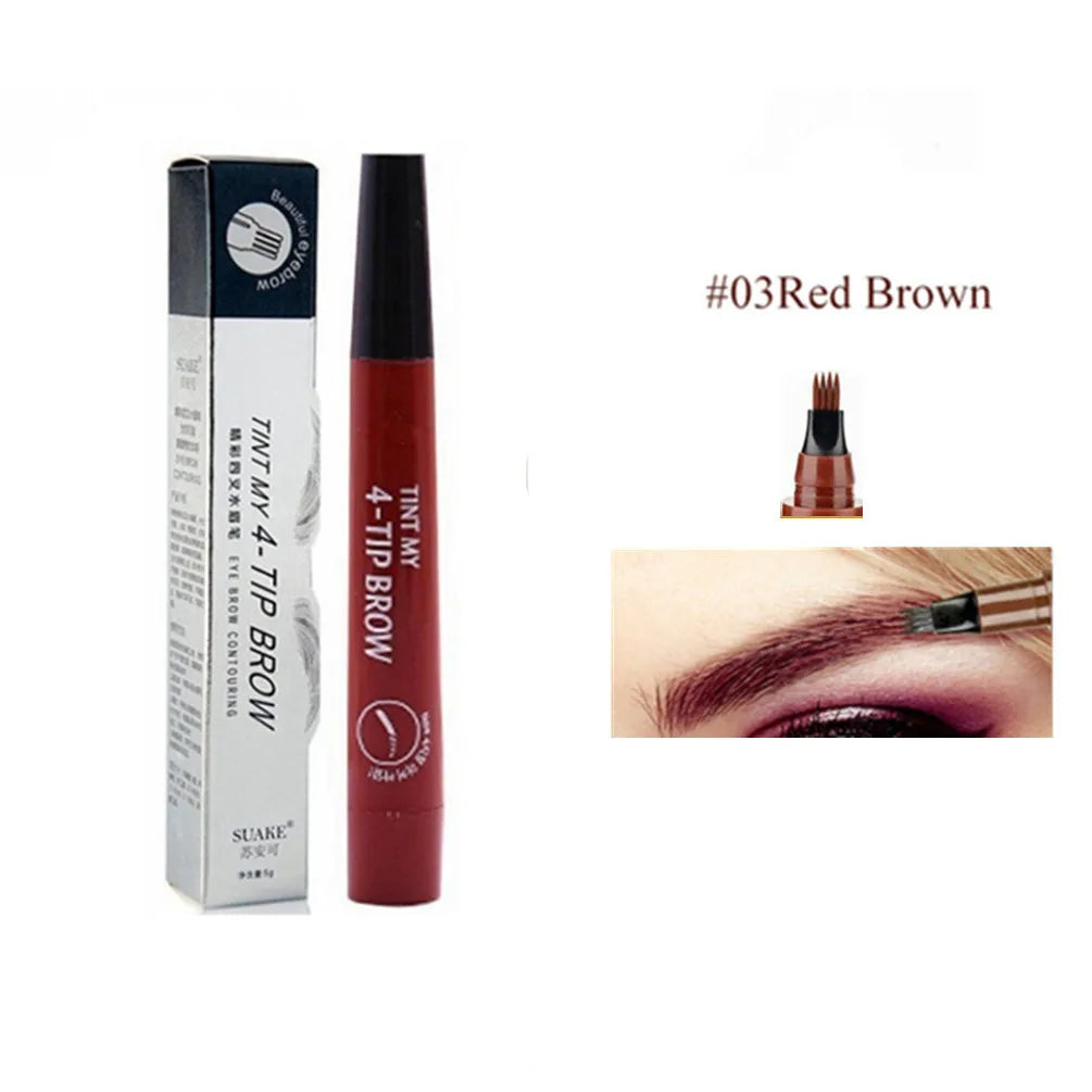 4D Microblading Eyebrow Pen , Long-Lasting Liquid Brow Pencil