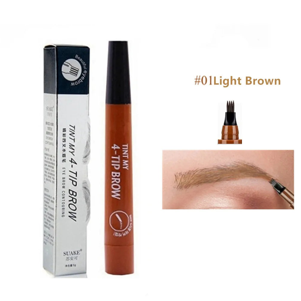 4D Microblading Eyebrow Pen , Long-Lasting Liquid Brow Pencil