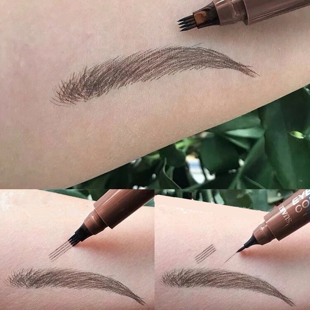 4D Microblading Eyebrow Pen , Long-Lasting Liquid Brow Pencil