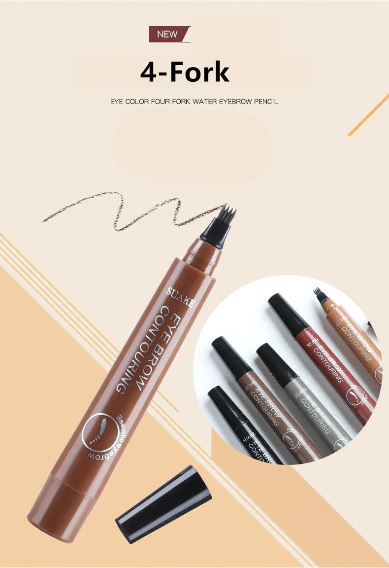4D Microblading Eyebrow Pen , Long-Lasting Liquid Brow Pencil