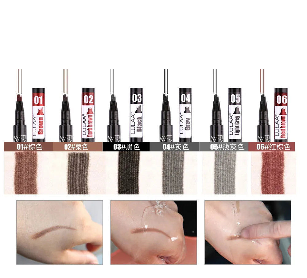 4D Microblading Eyebrow Pen , Long-Lasting Liquid Brow Pencil