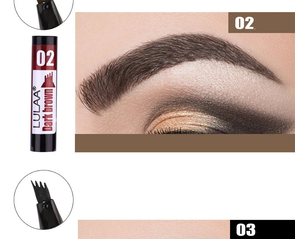 4D Microblading Eyebrow Pen , Long-Lasting Liquid Brow Pencil