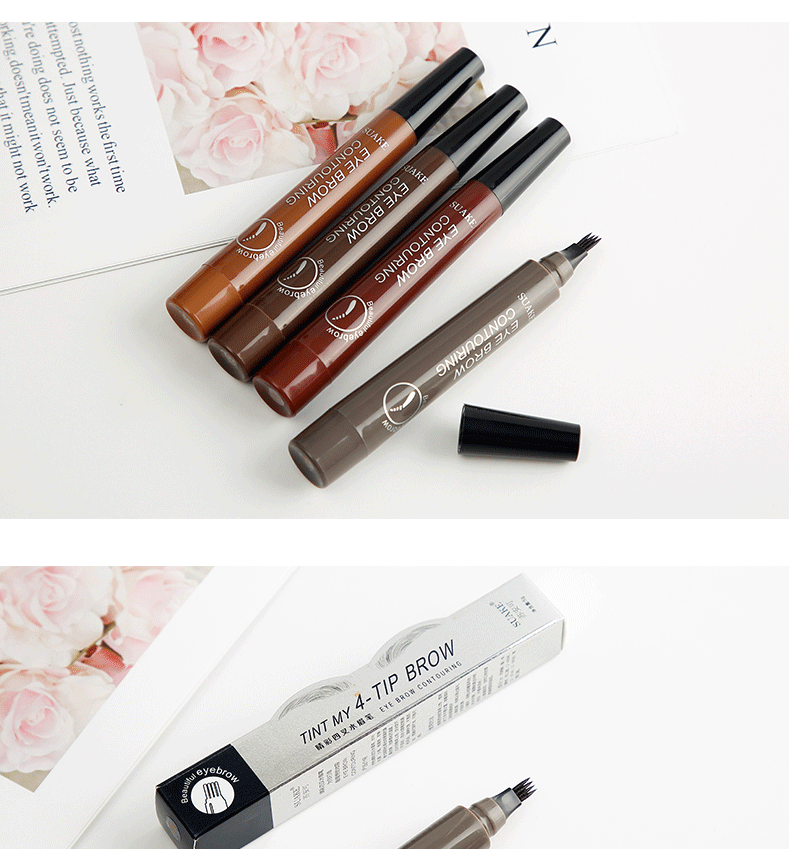 4D Microblading Eyebrow Pen , Long-Lasting Liquid Brow Pencil