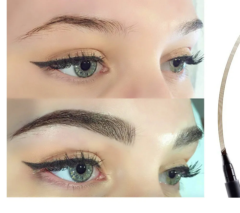 4D Microblading Eyebrow Pen , Long-Lasting Liquid Brow Pencil