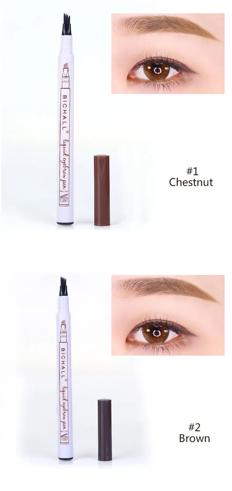 4D Microblading Eyebrow Pen , Long-Lasting Liquid Brow Pencil