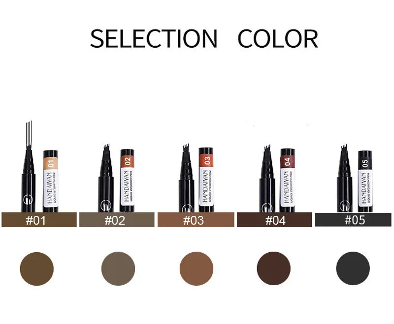 4D Microblading Eyebrow Pen , Long-Lasting Liquid Brow Pencil