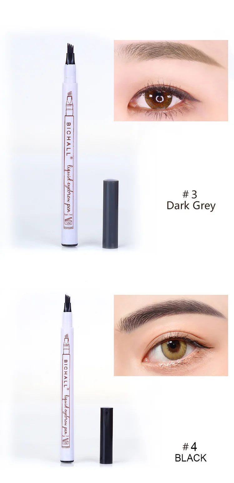 4D Microblading Eyebrow Pen , Long-Lasting Liquid Brow Pencil