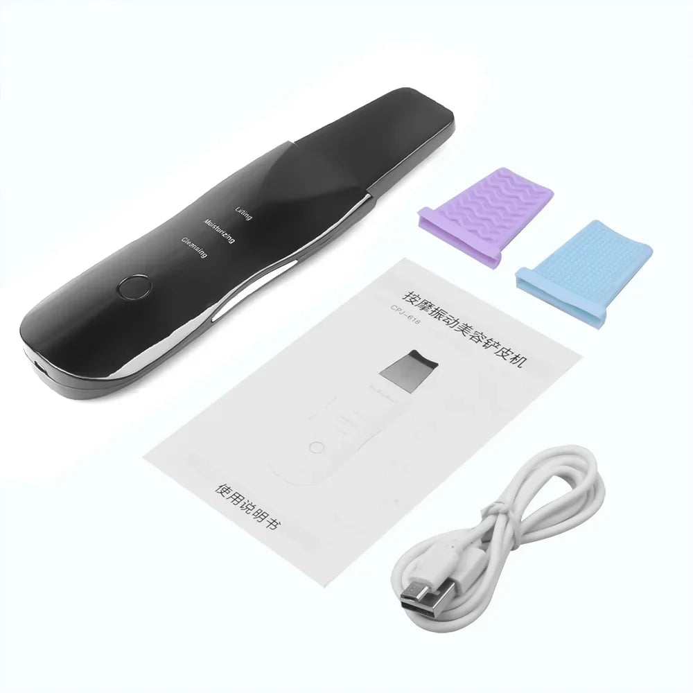 Professional Ultrasonic Facial Skin Scrubber – Deep Cleansing & Gentle Exfoliation Device