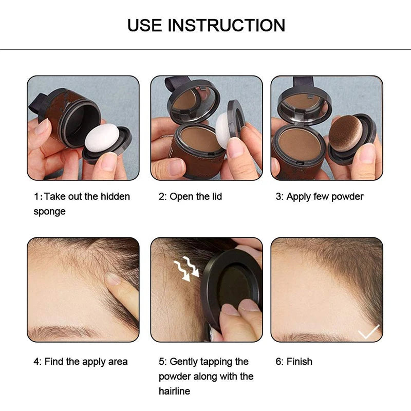 Instant Hairline Concealer Powder – 14 Shades | Natural Root Touch-Up, Hairline Filler & Waterproof Coverage