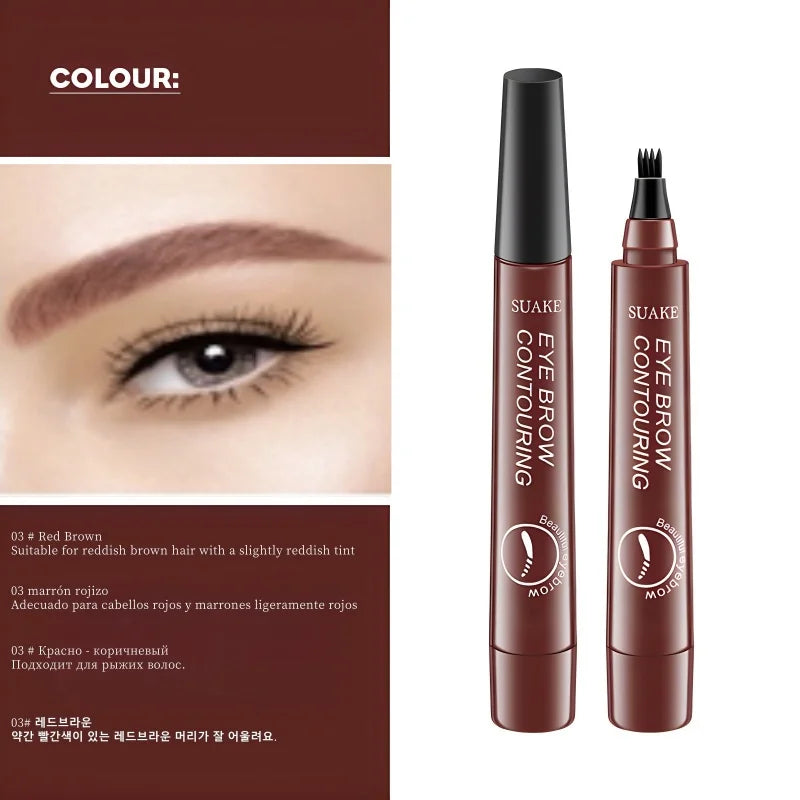 4D Microblading Eyebrow Pen , Long-Lasting Liquid Brow Pencil