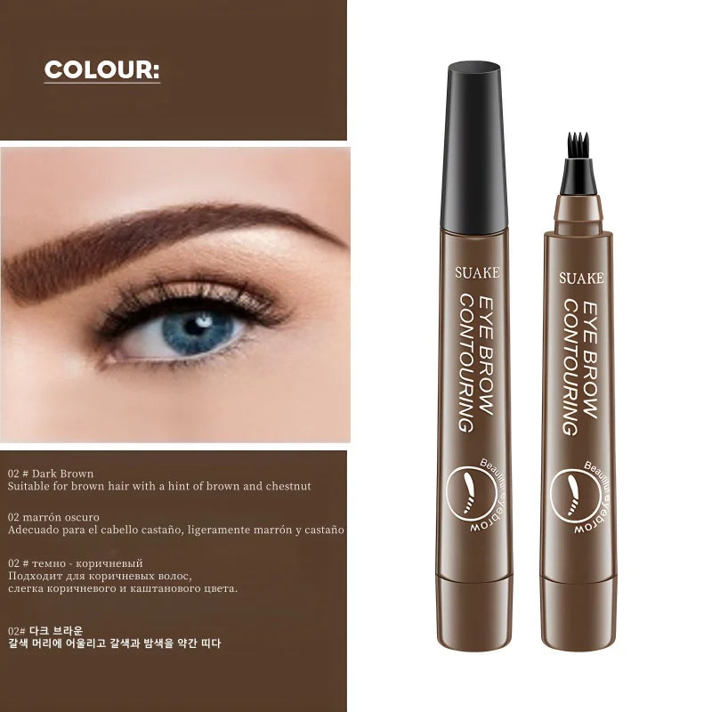 4D Microblading Eyebrow Pen , Long-Lasting Liquid Brow Pencil