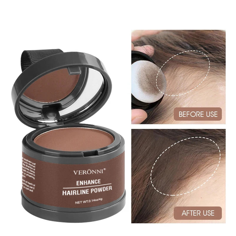 Instant Hairline Concealer Powder – 14 Shades | Natural Root Touch-Up, Hairline Filler & Waterproof Coverage