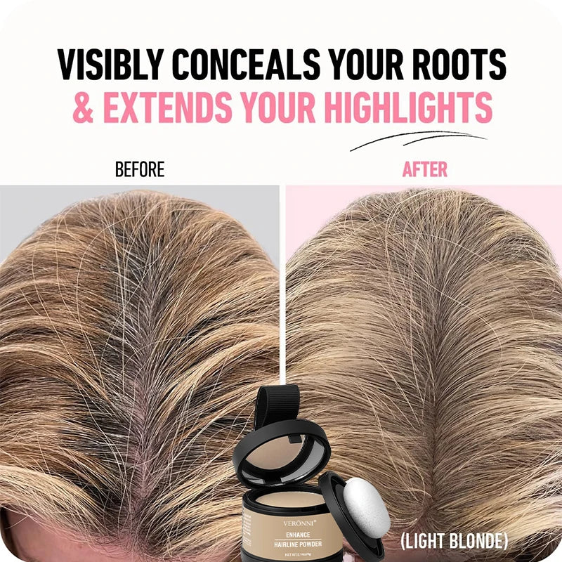 Instant Hairline Concealer Powder – 14 Shades | Natural Root Touch-Up, Hairline Filler & Waterproof Coverage
