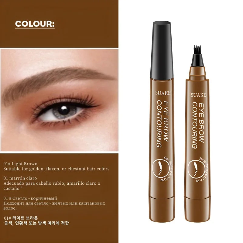 4D Microblading Eyebrow Pen , Long-Lasting Liquid Brow Pencil