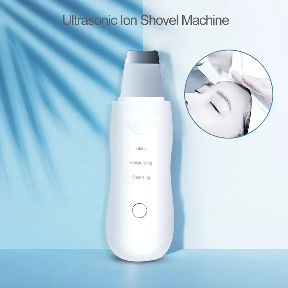 Professional Ultrasonic Facial Skin Scrubber – Deep Cleansing & Gentle Exfoliation Device