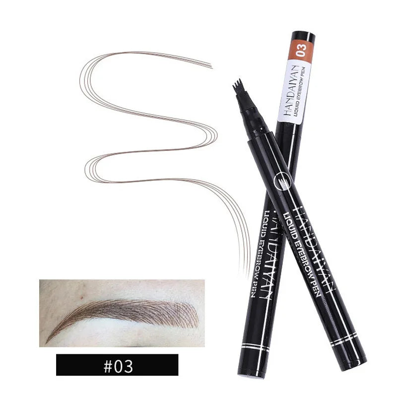 4D Microblading Eyebrow Pen , Long-Lasting Liquid Brow Pencil