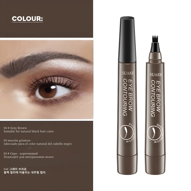 4D Microblading Eyebrow Pen , Long-Lasting Liquid Brow Pencil